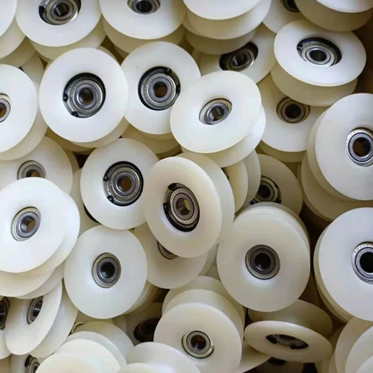 OEM пластиковый шкив u или v канавка шкив с подшипником под заказ пластиковый нейлоновый шкив