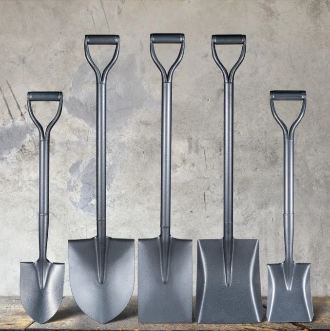 Digging steel spade shovel head with carbon steel handle garden tool Pointed shovel Spade