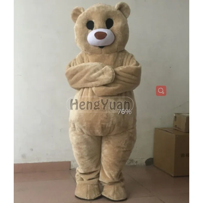 Hengyuan Good Quality Custom Mascots Promotion Adult Cartoon Custom Bear Christmas Care Bear Mascot Costume Party Dress