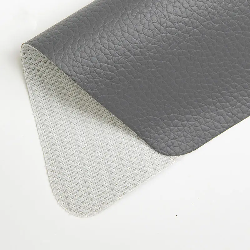 Professional leather supply 0.8mm PVC faux leather DE90 grain PVC vinyl leather for sofa car seats