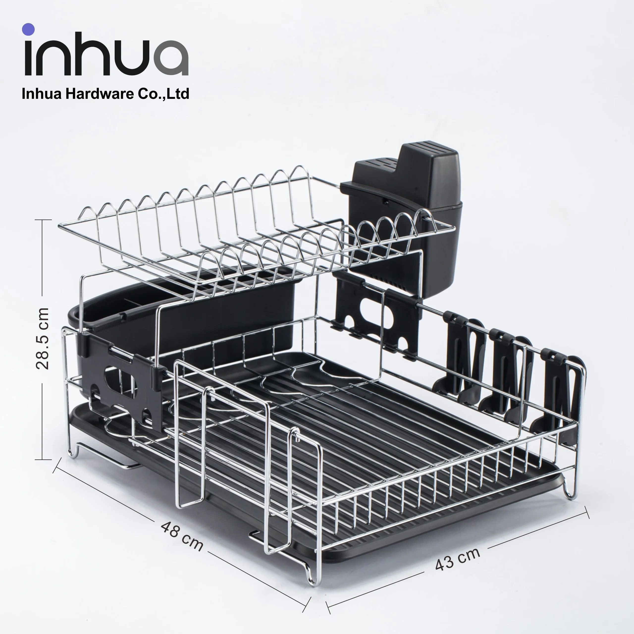  Новинка Лидер продаж сушилка для посуды с выдвижным ящиком двойной кухонный стеллаж из нержавеющей стали