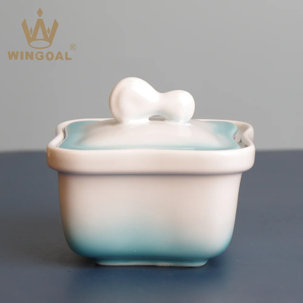 kitchen accessories condiment storage series ceramic seasoning pot with lid 3pcs for salt pepper spice sugar jars