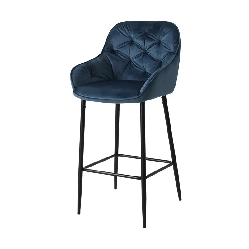 Wholesale velvet Bar Stool chair Furniture for Hotel Restaurant Bar home bar chair