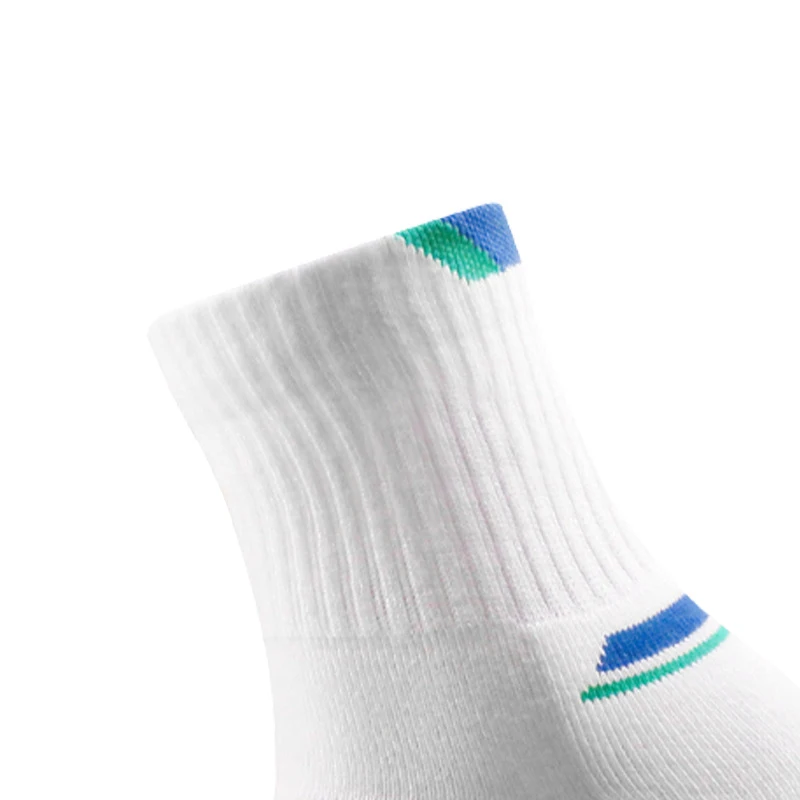 Custom Cotton White Breathable Sporty Running Socks Ankle Badminton Socks