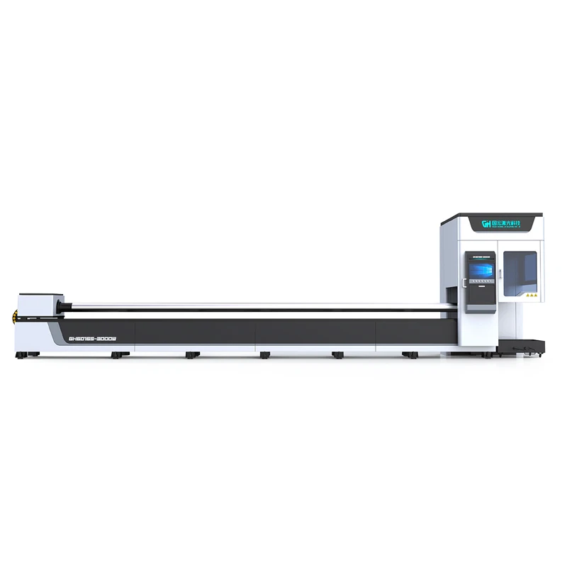 Accurate Results 1000w 1.5kw 2kw 3kw Cut 160mm Pipe Fiber Tube Laser Cutting Machine for Tubular Metal