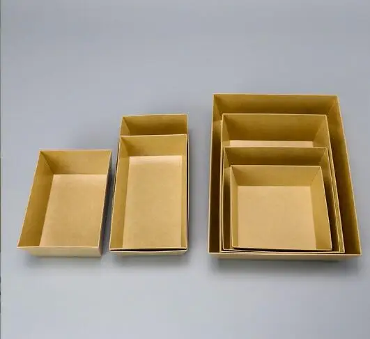 Chinese Takeout Containers Kraft Brown Cardboard Paper Togo Take Out Boxes Biodegradable Eco To go Food For Restaurants Catering