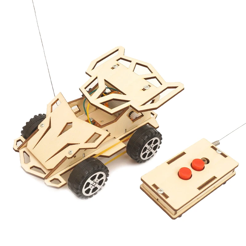 STEM Toys Educational Wood Puzzle Set DIY Wooden Car Set for Gift