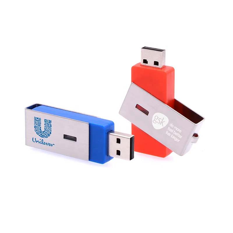 UP87 360 градусов вращающийся USB флэш-накопитель со стальной