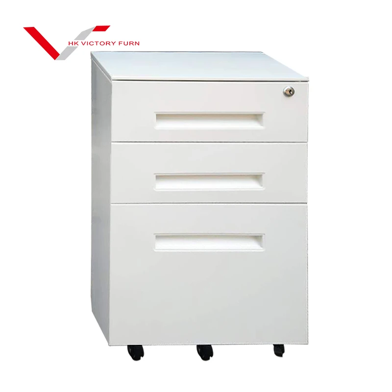 Лидер продаж, офисная мебель, белая, маленькая, с 3 выдвижными ручками, передвижная стойка, стальной шкаф для файлов, металлический шкаф для файлов