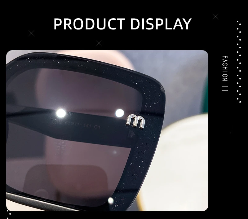 2023 New Arrival Shades For Women Big Frame Oversized Ladies Designer Sunglasses