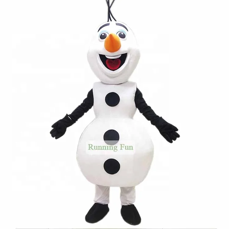 Olaf mascot costumes ,white snowman custom design mascot ,hot sell cartoon fur costumes