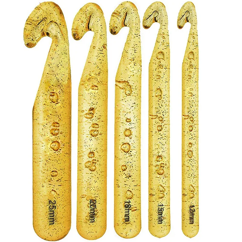 17mm Plastic Transparent Large Size Knitting Needle Crochet Hook