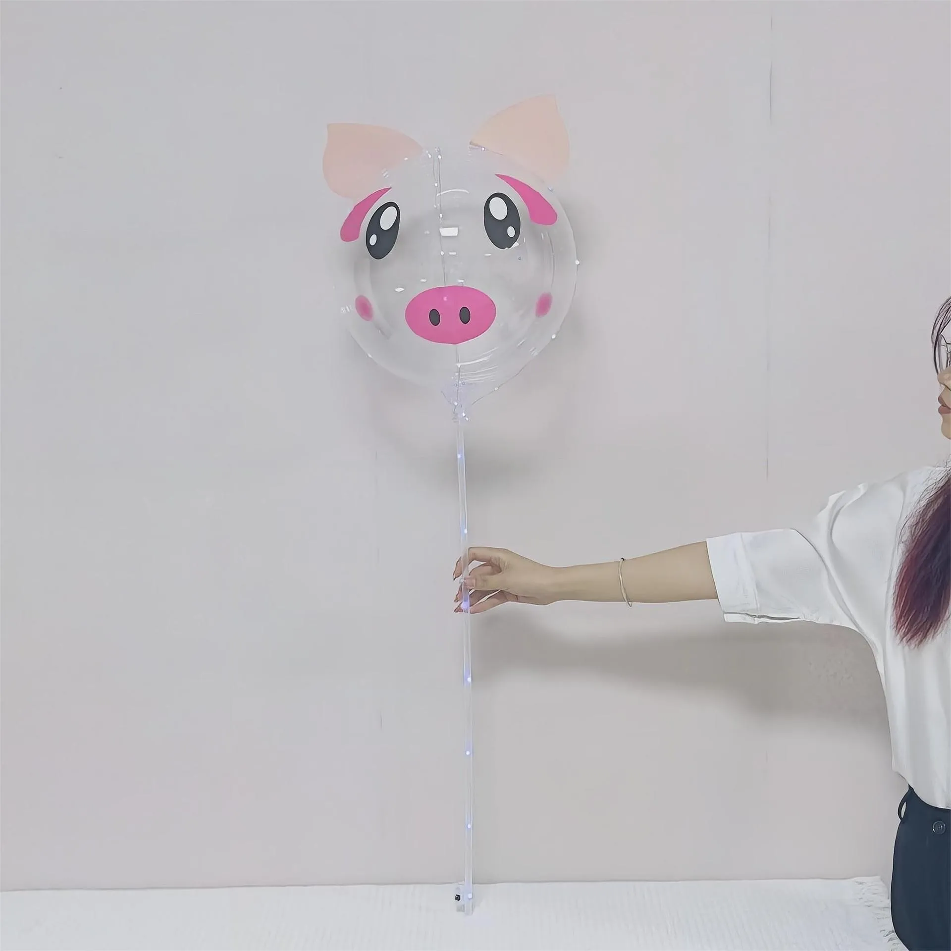 Wholesale Custom LED Bobo Balloon Arch Stand Inflatable Kids Party Decorations LED Bobo Balloon Light with Sticks