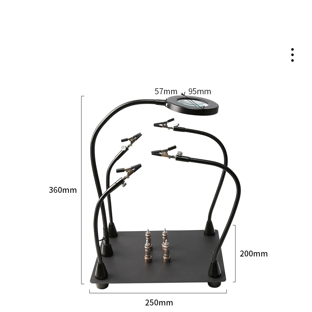 BST-168L паяльная платформа для ремонта светодиодное увеличительное стекло материнской платы BGA Сварочная световая лупа Электронное обслуживание