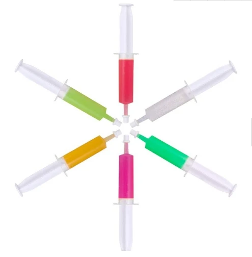 Disposable White Jello Shot Syringes With Cap