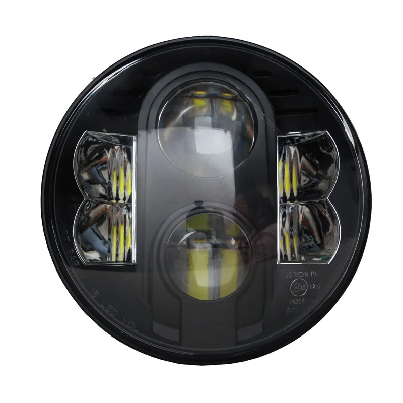 Tuff Plus 7 inch 80W round black led headlight 12V 24V car 4x4 offroad motorcycle headlamp