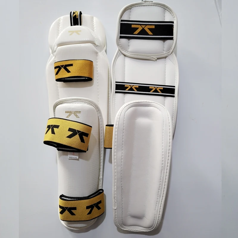 WTF Taekwondo Shin Guard with Elbow & Arm Guard Protectors Premium Knee & Elbow Pads for Training & Competition