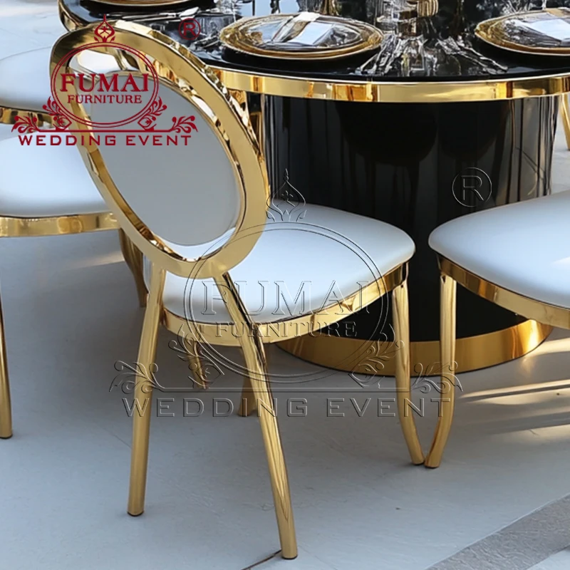 One-stop Supplier Wedding Table Stylish Hotel Furniture for Parties and Events Stainless Steel Wedding Tables