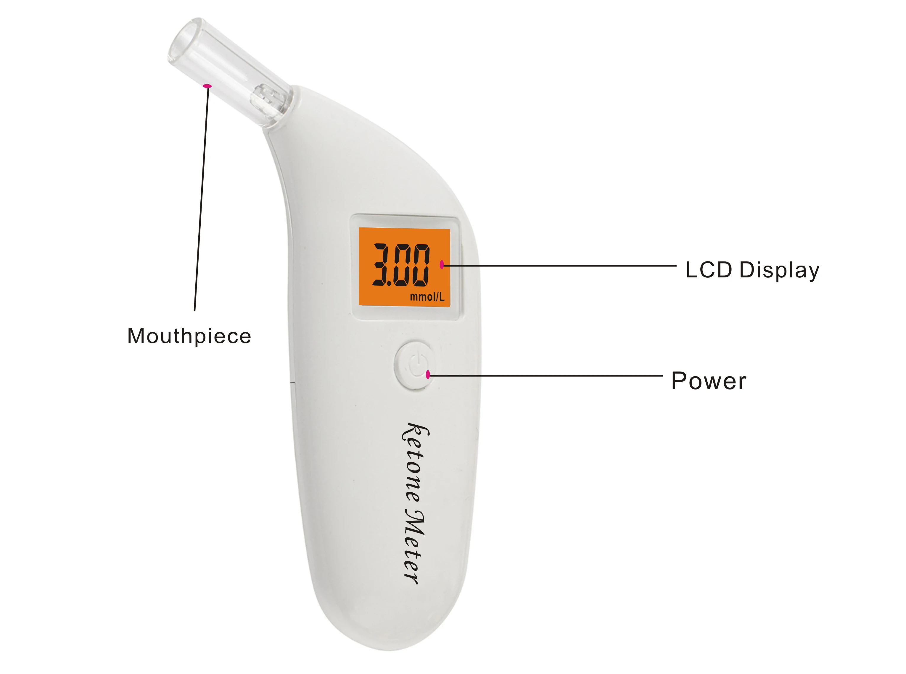 Top-Quality Digital Ketosis monitor lcd display keto tester for health ketogenic ketone meter KT-KC6