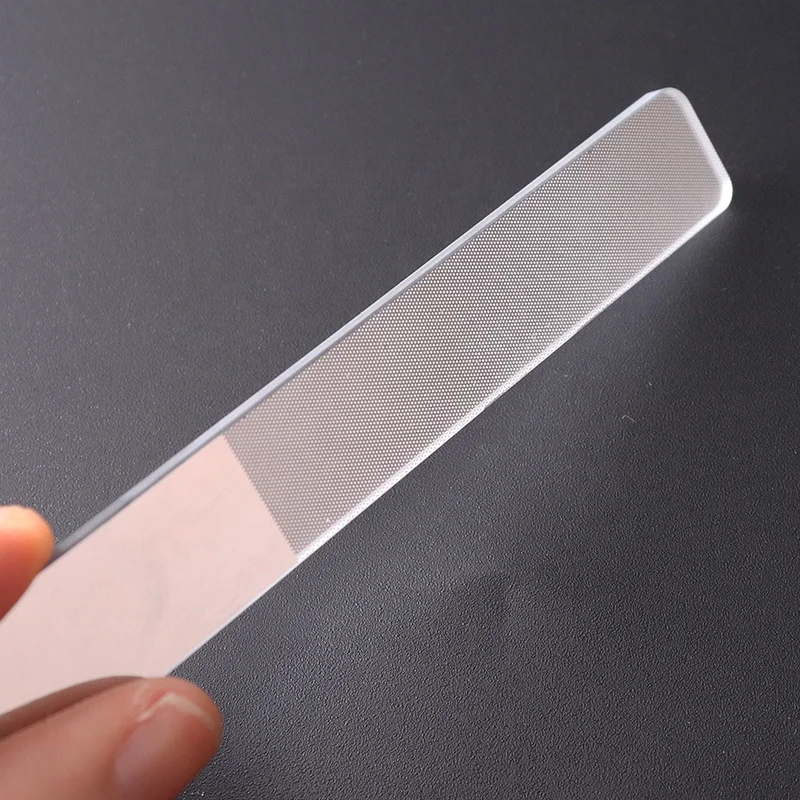 New products 9 cm nano clear glass nail files nail polishing