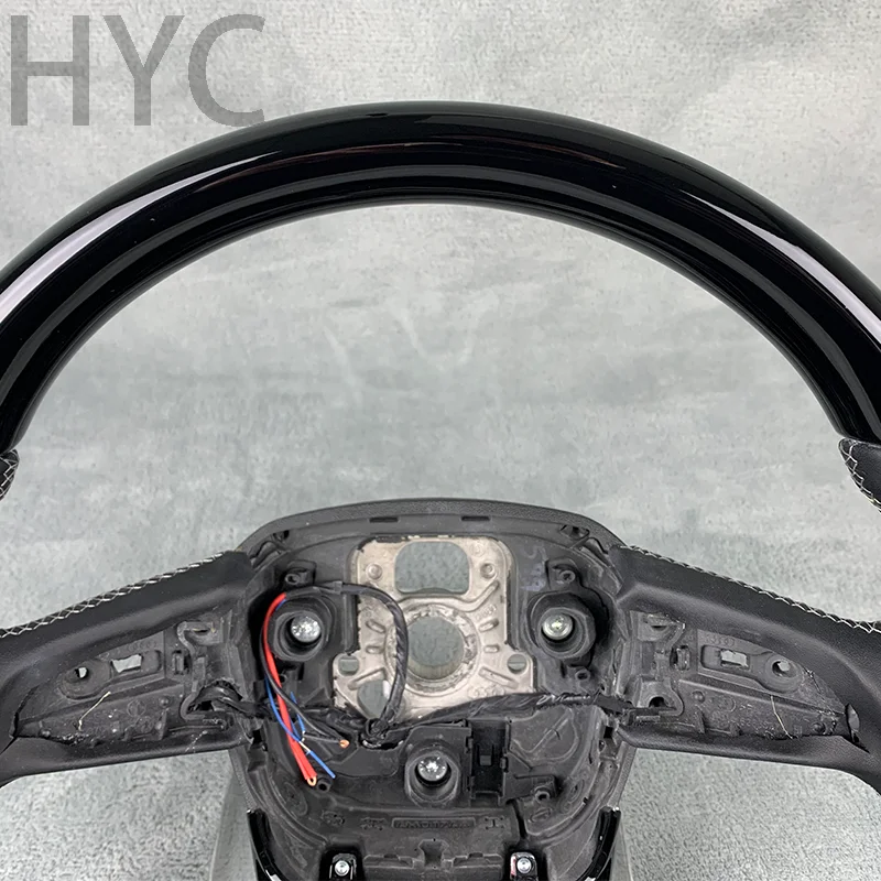 Customized car accessories For Audi A6 A7 A8 S6 S7 S8 C8 2018 2019 2020 2021 2022 2023 Gloss Black Steering Wheel