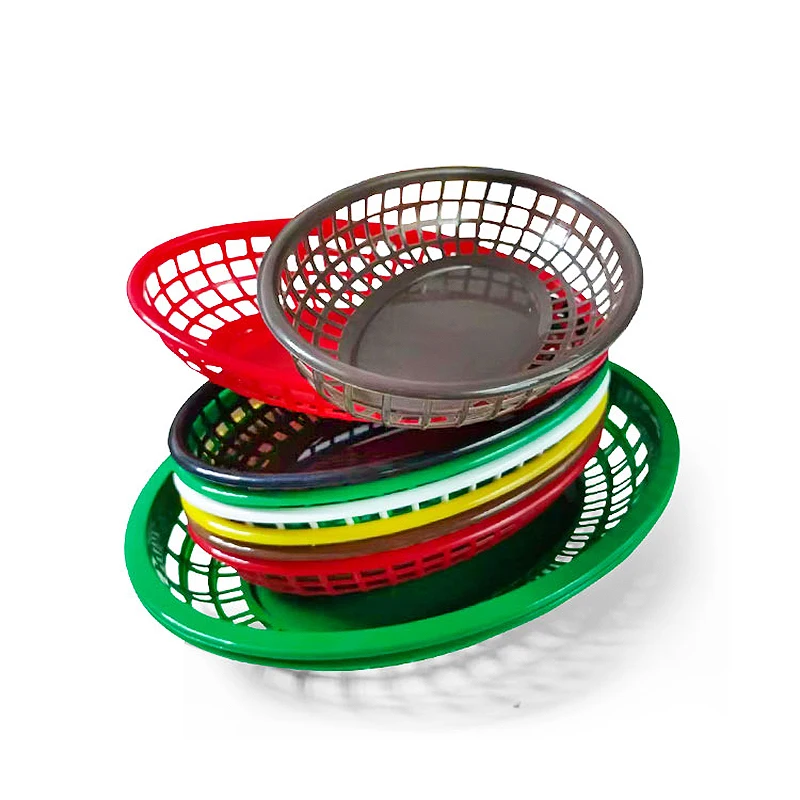 Restaurant Supplies Food Grade Food Basket Plastic Small Baskets Fast Food Basket