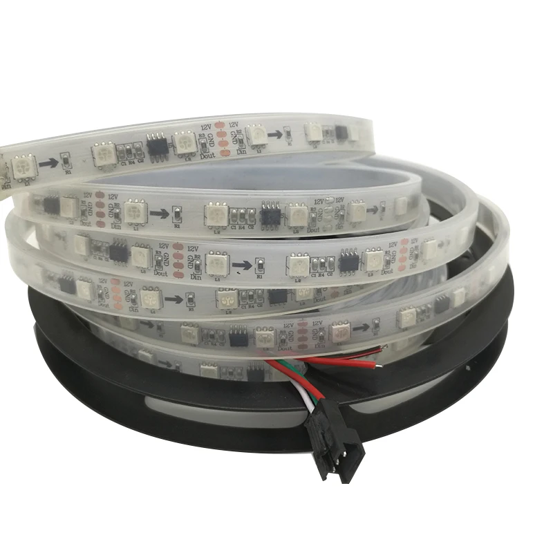 WS2815 4Pin Dual Data Wire 12V 30 60 144 Leds Per Meter IP20 Non-waterproof RGB Magic Dream Color Addressable Led Pixel Strip