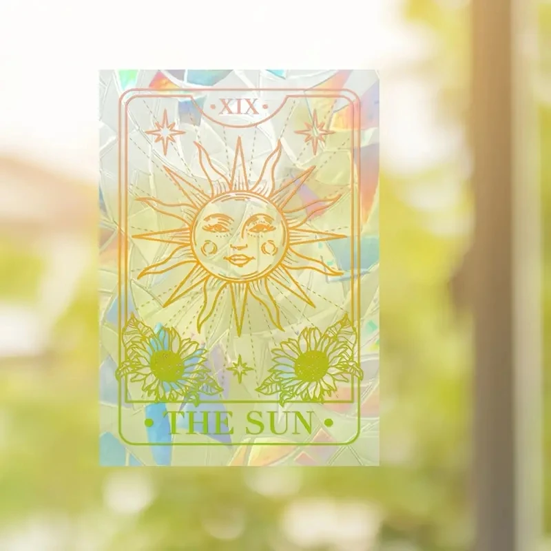 1PC Sunshine Catcher Window Film, Nordic Bohemian Style Home Glass Window Sticker Room Decoration, For Living Room Home Decor