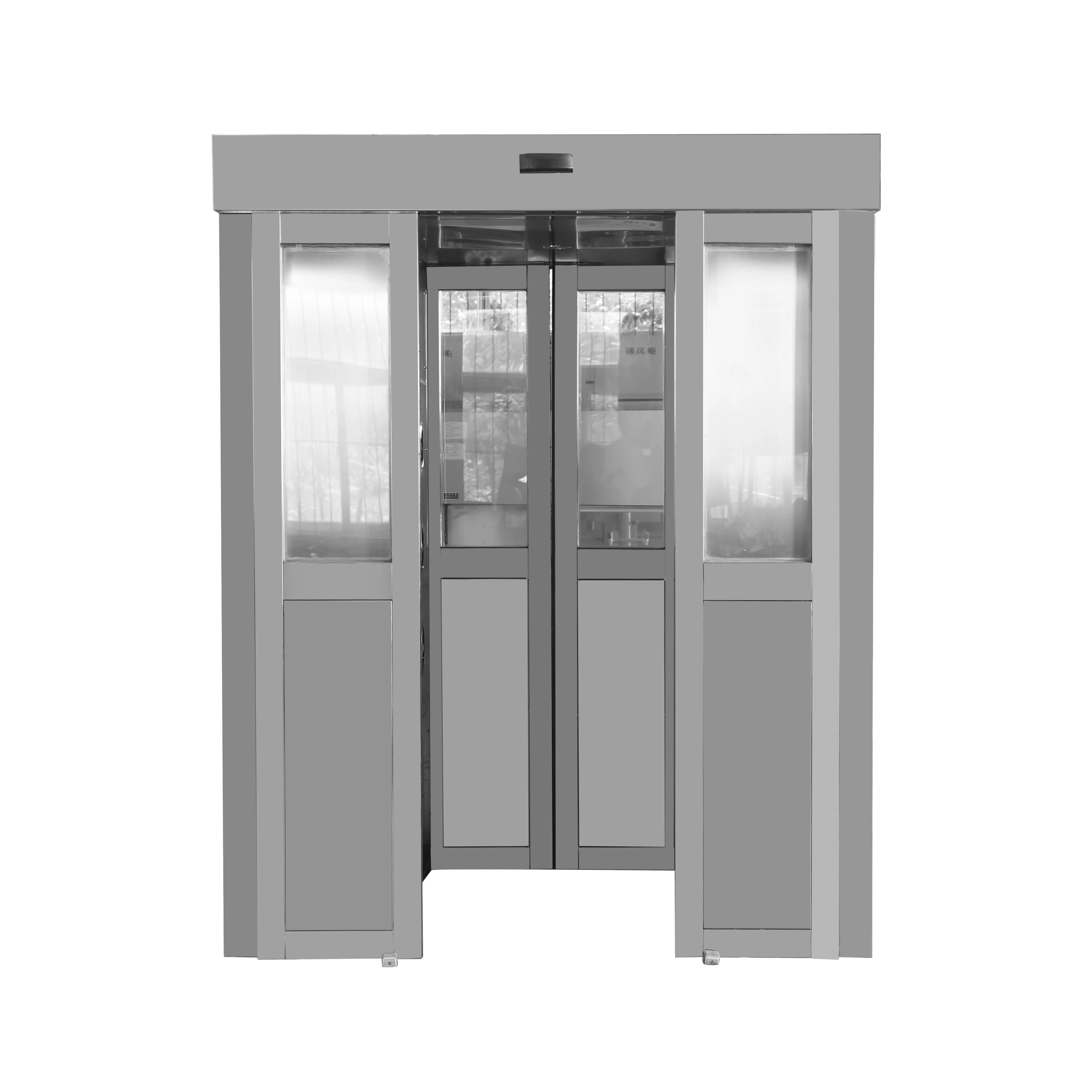 
stainless steel single clean mini Blowing wind air shower room for factory workshops enterprises hotel 