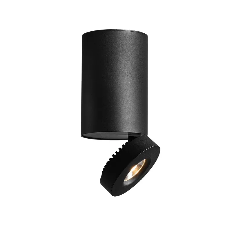 Zhongshan Factory Wholesale Sand Black Track Mounted Ceiling Spot Light