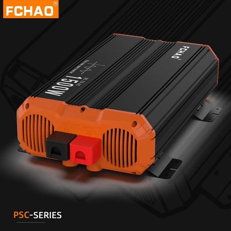 Fchao PSC-1500W-C AC/DC 12V/24V/48V к переменному току 110V 220V 50HZ Чистая Синусоидальная волна домашний литий 1500 Вт инвертирующий