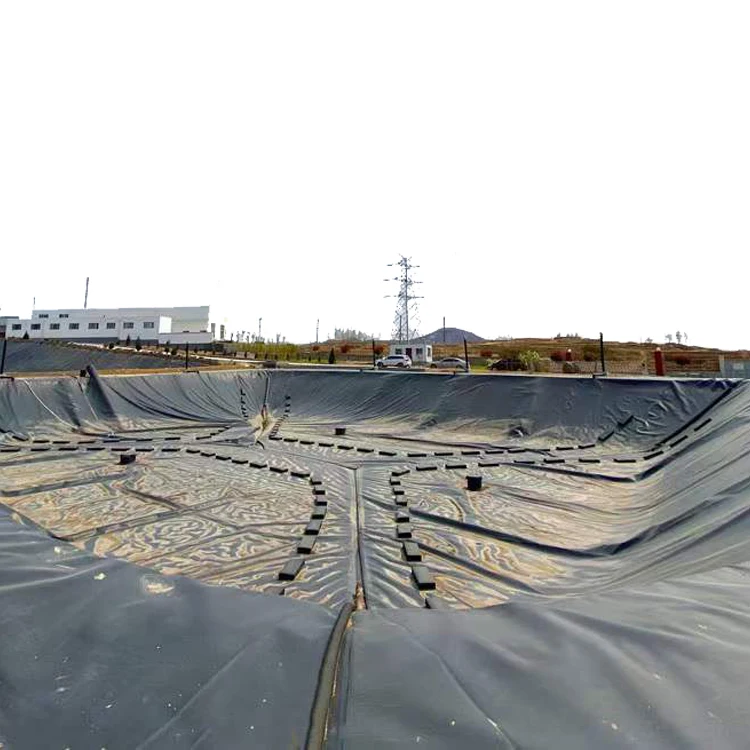 China factory 0.3mm-2.5mm fish pond shrimp pond dock engineering reservoir geomembrana  waterproof membrane dam linner