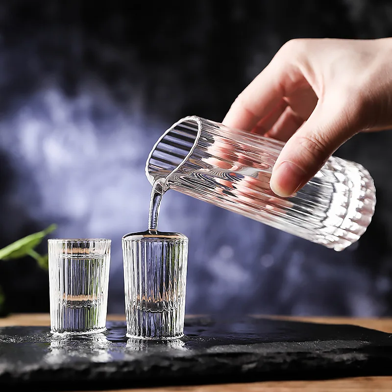 Vertical shot glasses set household glass dispenser Bullet Shot Glass