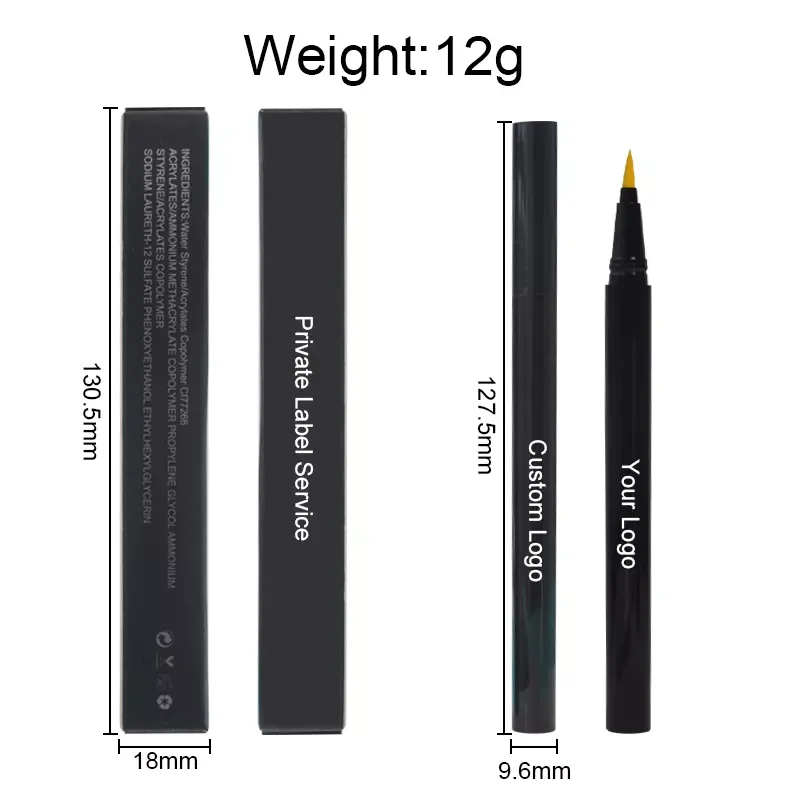 Trending Waterproof Eyelash Glue Eyeliner Adhesive Pencil Private Label Glue Pen Eyeliner