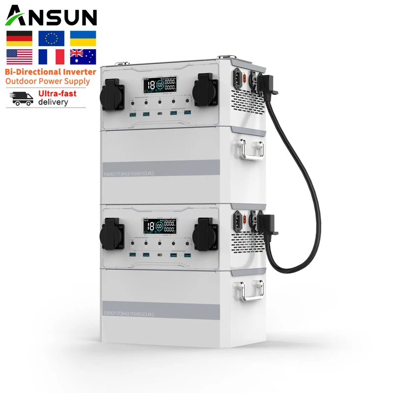 ANSUN Fast Charging Solar Generator 1800W Outdoor Power Bank Portable Solar Portable Power Station