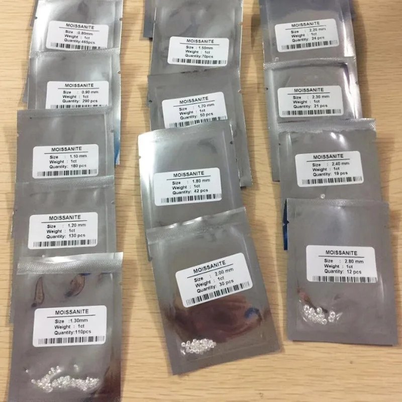 Super White Radiant Cut Moissanite 0.8-2.9MM Rectangle Shape Lab Grown Diamond Gra Moissanite Stones