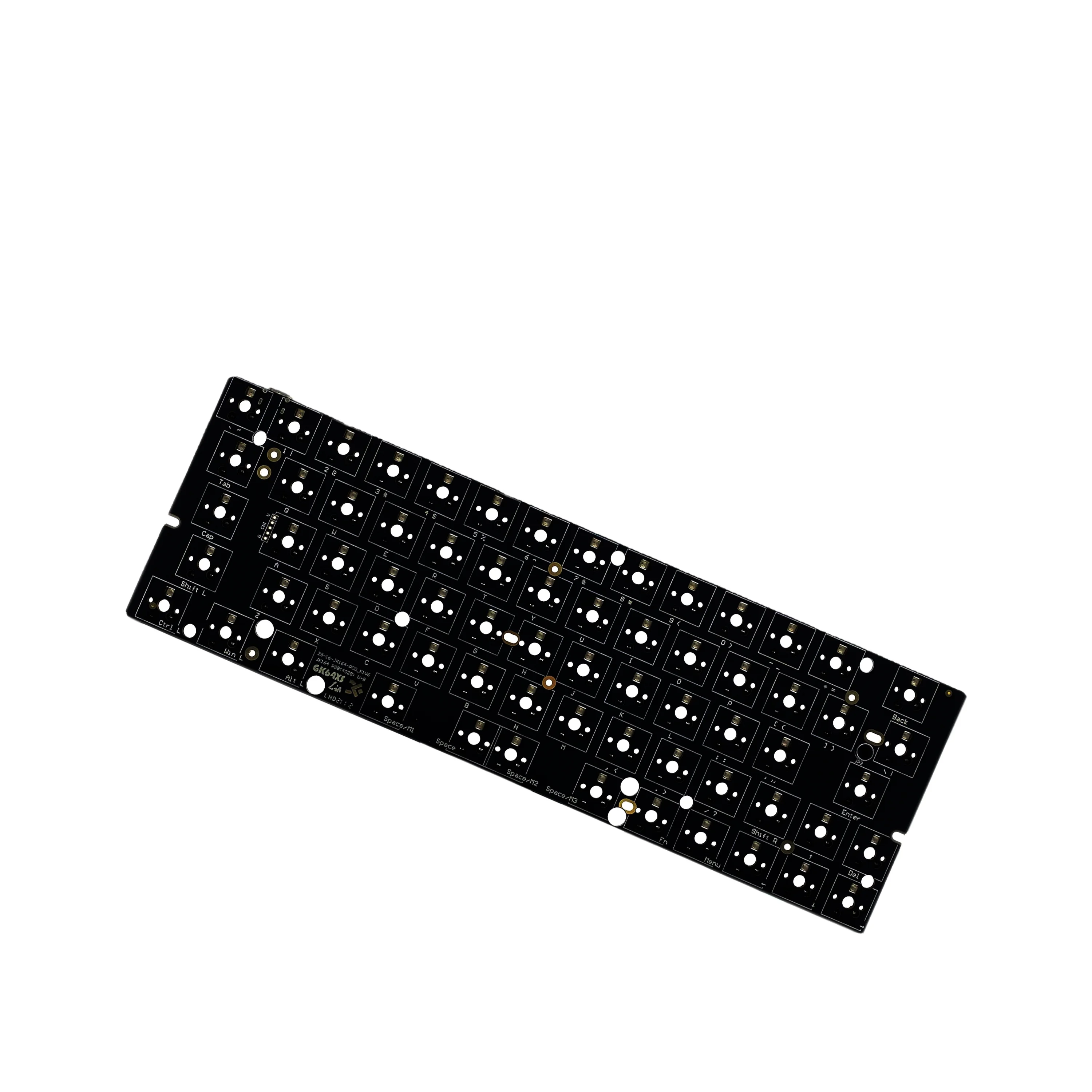 GK64Xs Custom Keys Keycaps 3 Split Spaces Rgb Hotswap Type C Bt Iso Pcb Keyboard With Wireless GK64 Pcb