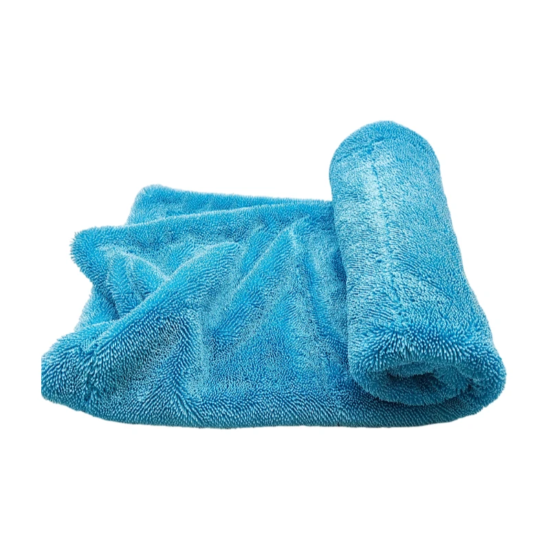 Microfiber Car Drying Towel Twisted Loop Pile Drying Towel Premium Microfiber Absorbent Towel 50X80cm 1400gsm