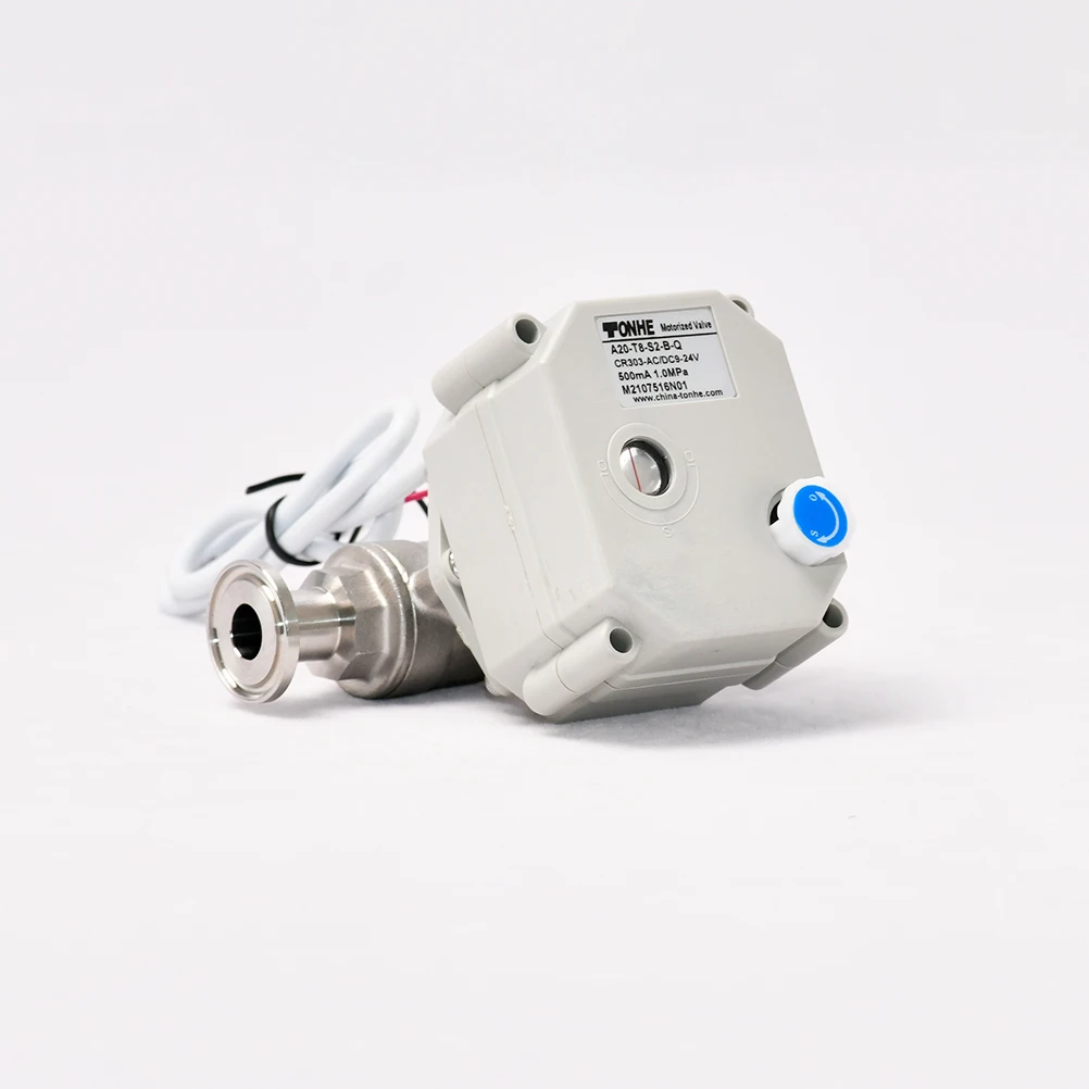 Manual function 3/8' small size 3-wire control SS304 Electric valve