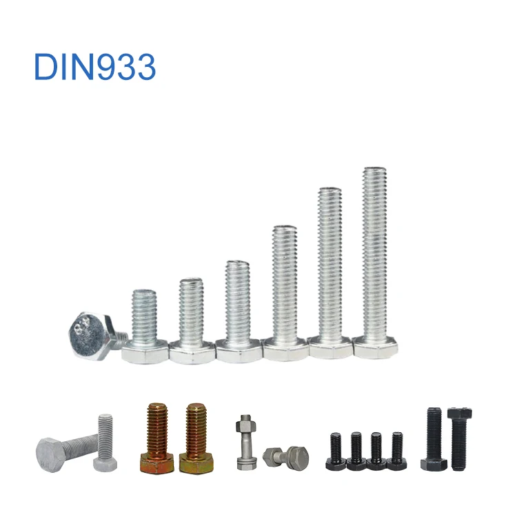 Duplex Steel  Hexagon Head Bolt Din933 Anchor Bolt Price