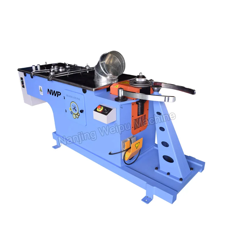 Hydraulic spiral round metal duct elbow making machine Round duct elbow bending machine