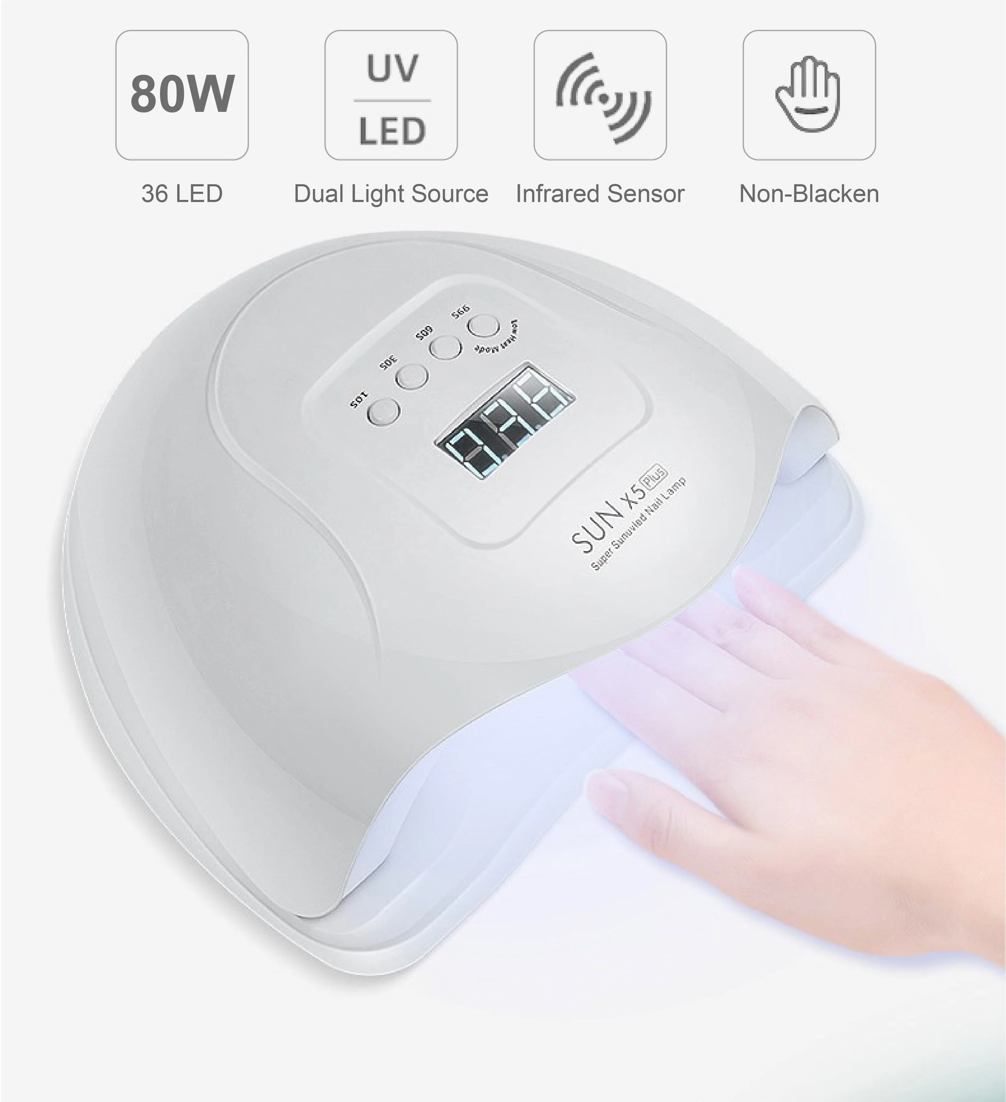 Factory Direct Supply SUN X5 PLUS Professional Gel Polish Led Nail Dryer Lamp