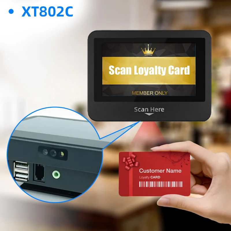 XT802C XTIOT Бакалейная машина сенсорный кассовый аппарат 8-дюймовый небольшой автоматический счетчик цен