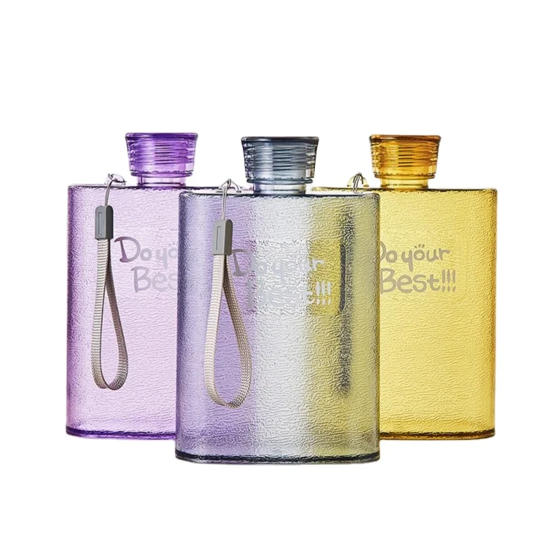 A5 A6 Paper Cup Flat Water Bottle Bpa Free Clear Book Portable Paper Pad Water Bottle Flat Drinks Kettle Notebook Bottle