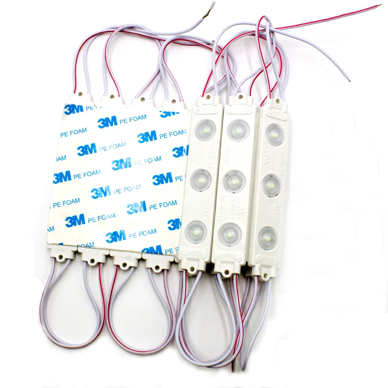 Outdoor LED module ABS backlight character Blister Channel Letter 3 leds 170 degree 12V SMD 2835 3.6W led module