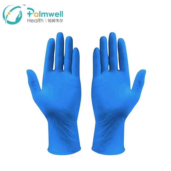 Дешевые медицинские перчатки из нитрила одноразовые с логотипом на