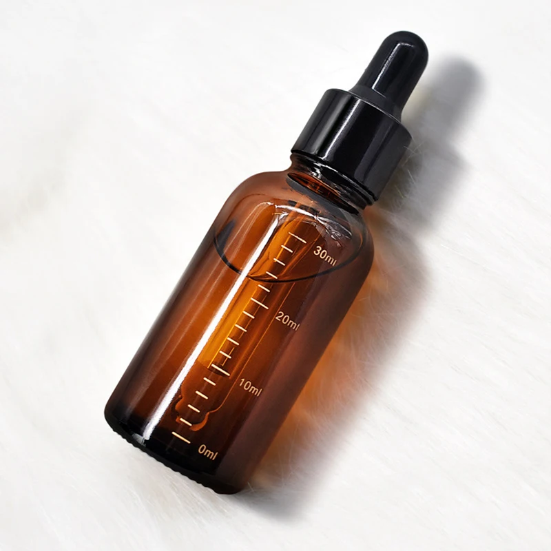 Dropper Bottles with Scale 5ml-100 ml Reagent Eye Drop Amber Glass Aromatherapy  Pipette Bottle Refillable Bottles Travel