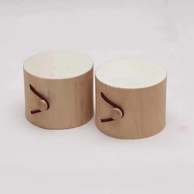 Factory Direct Supply Eco-Friendly Lightweight Thin Colorful Soft Wooden Chocolate Birch Bark Box