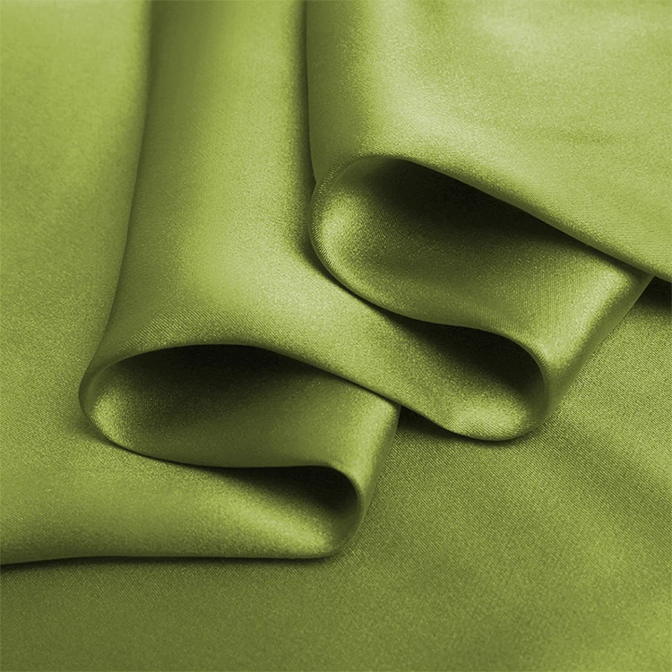 wedding dress pure silk 16mm silk satin fabric 114cm width No.46 color shine silk fabric