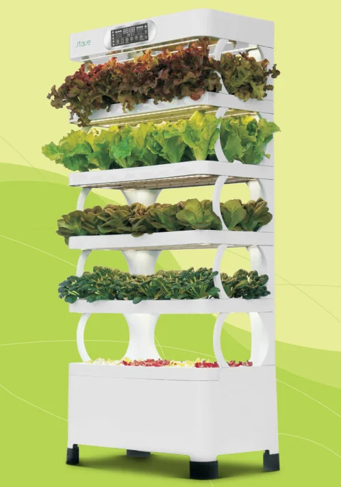 Intelligent Home Garden Vertical Hydroponic Grow Tower System With LED Light For Planting